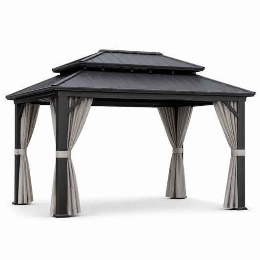 Pawilon ogrodowy stal aluminium 4x3 m