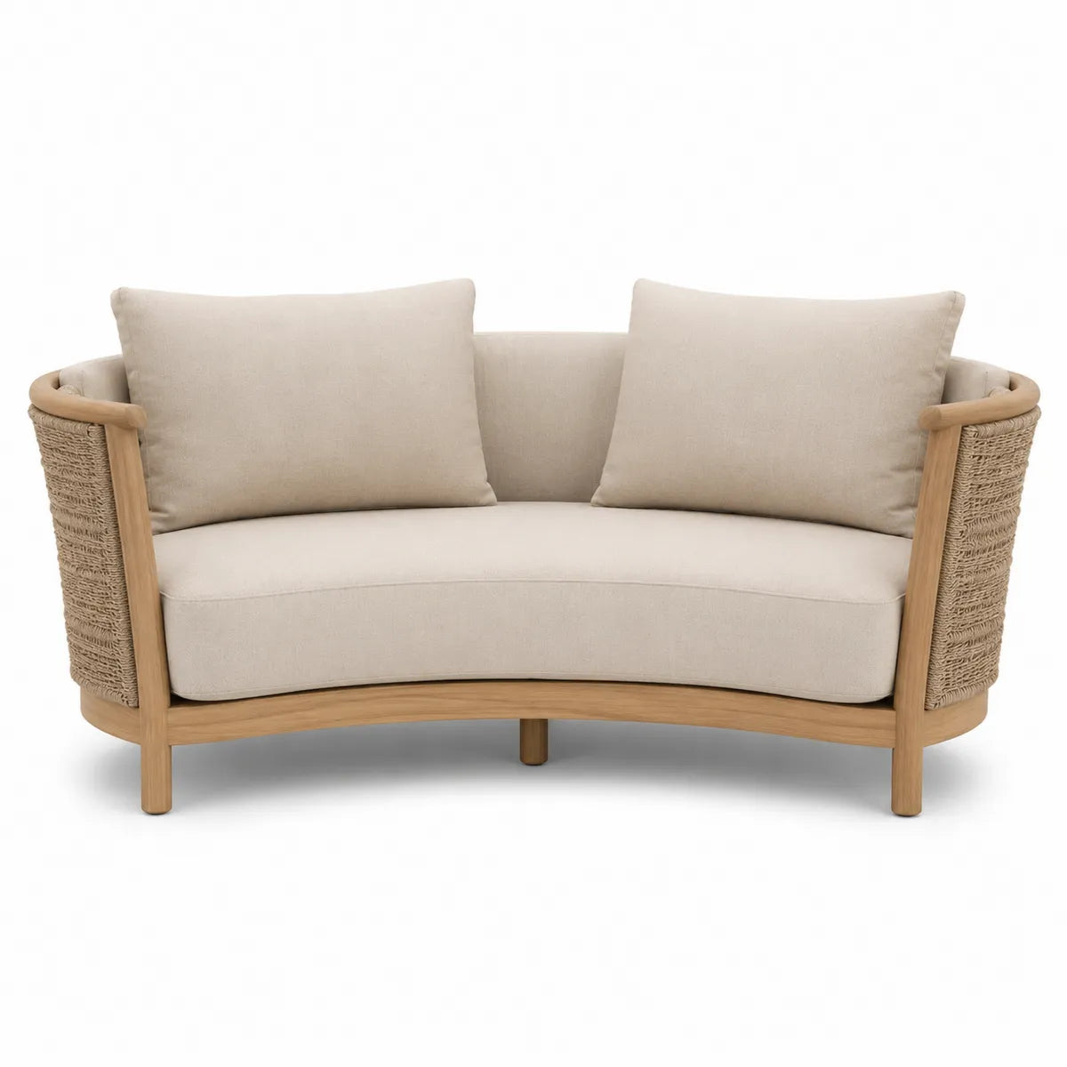 Sofa ogrodowa drewniana z płótnem 150x78x85 cm