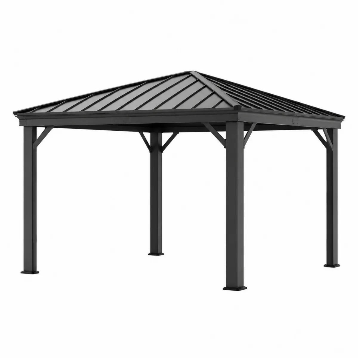Altana Ogrodowa z Aluminium 300x300x250cm Czarna